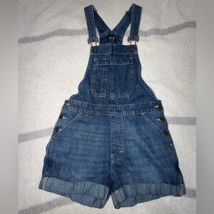GAP Denim Overalls in Dark Blue Wash